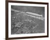 750 Foot Long Graf Zeppelin LZ 127 Flying Above British Capital-null-Framed Photographic Print