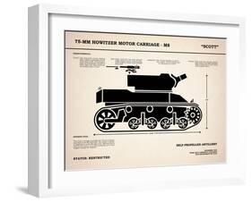 75mm Howitzer M8-Mark Rogan-Framed Art Print