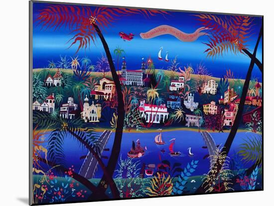 75th Anniversary of Palm Beach, Florida-Herbert Hofer-Mounted Giclee Print