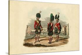 79th or Cameron Highlanders, 1825-Captain Unetts-Stretched Canvas