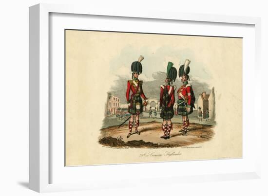 79th or Cameron Highlanders, 1825-Captain Unetts-Framed Giclee Print