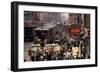 7th Avenue (Near the Intersection with 34th Street), New York, New York, 1960-Walter Sanders-Framed Photographic Print
