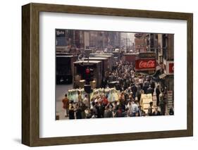 7th Avenue (Near the Intersection with 34th Street), New York, New York, 1960-Walter Sanders-Framed Photographic Print