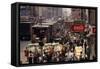 7th Avenue (Near the Intersection with 34th Street), New York, New York, 1960-Walter Sanders-Framed Stretched Canvas