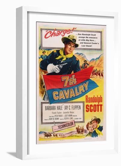 7th Cavalry, (Aka Seventh Cavalry), 1956-null-Framed Art Print