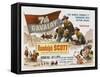 7th Cavalry, UK Movie Poster, 1956-null-Framed Stretched Canvas