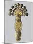 7th Century Bridge Style Gilt Silver Fibula with Embossed Decorations-null-Mounted Giclee Print
