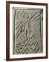 7th Century Funerary Monument with Christ's Figure, Civilization of the Franks-null-Framed Giclee Print