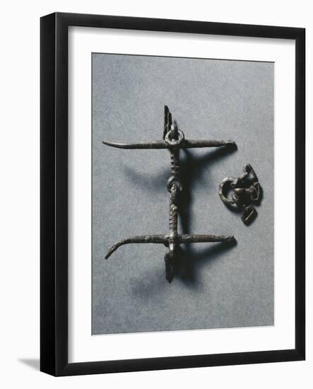 7th Century Horse Bit, from Nocera Umbra, Italy-null-Framed Giclee Print