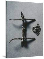 7th Century Horse Bit, from Nocera Umbra, Italy-null-Stretched Canvas