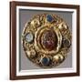 7th Century Round-Shaped Gold Fibula, from Tomb 57 at Castel Trosino, Italy-null-Framed Giclee Print