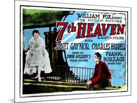 7th Heaven, (AKA Seventh Heaven), from Left, Janet Gaynor, Charles Farrell, 1927-null-Mounted Art Print