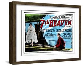 7th Heaven, (AKA Seventh Heaven), from Left, Janet Gaynor, Charles Farrell, 1927-null-Framed Art Print