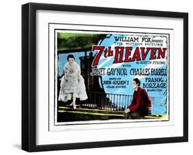 7th Heaven, (AKA Seventh Heaven), from Left, Janet Gaynor, Charles Farrell, 1927-null-Framed Art Print