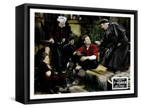 7th Heaven, (AKA Seventh Heaven), from Left, Janet Gaynor, Charles Farrell, Emile Chautard, 1927-null-Framed Stretched Canvas