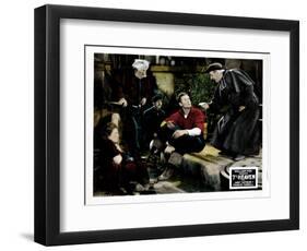 7th Heaven, (AKA Seventh Heaven), from Left, Janet Gaynor, Charles Farrell, Emile Chautard, 1927-null-Framed Art Print