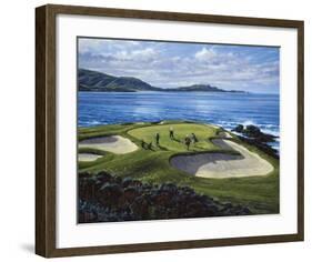 7th Hole Pebble Beach, California-Peter Munro-Framed Premium Giclee Print