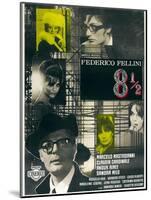 8 1/2, Directed by Federico Fellini, 1963-null-Mounted Giclee Print