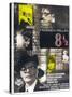 8 1/2, French poster, Marcello Mastroianni, 1963-null-Stretched Canvas