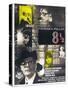 8 1/2, French poster, Marcello Mastroianni, 1963-null-Stretched Canvas