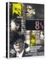 8 1/2, French poster, Marcello Mastroianni, 1963-null-Stretched Canvas