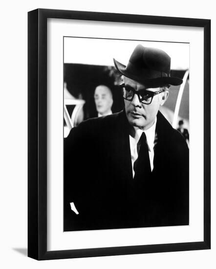 8 1/2, Marcello Mastroianni, 1963-null-Framed Photo