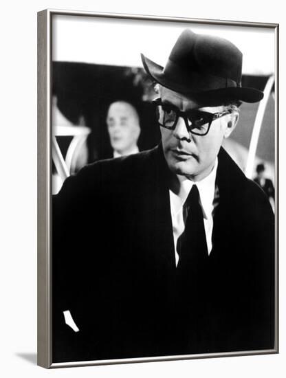 8 1/2, Marcello Mastroianni, 1963-null-Framed Photo