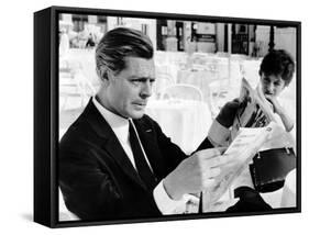8 1/2, Marcello Mastroianni, Anouk Aimee, 1963-null-Framed Stretched Canvas