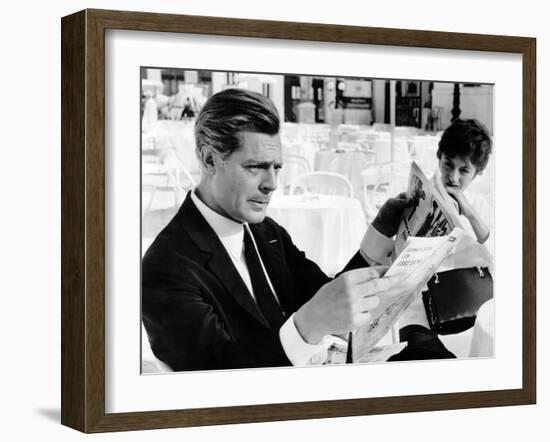 8 1/2, Marcello Mastroianni, Anouk Aimee, 1963-null-Framed Photo