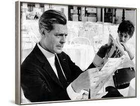 8 1/2, Marcello Mastroianni, Anouk Aimee, 1963-null-Framed Photo