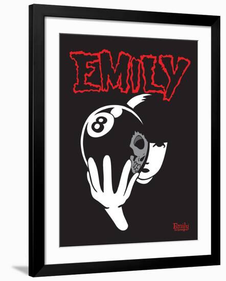 8-Ball-Emily the Strange-Framed Photographic Print