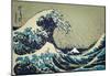 8-Bit Art Great Wave-null-Mounted Poster