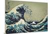 8-Bit Art Great Wave-null-Mounted Poster