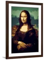 8-Bit Art Mona Lisa-null-Framed Art Print