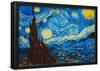 8-Bit Art The Starry Night-null-Framed Poster