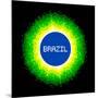 8-Bit Pixel-Art Brazil World Concept-wongstock-Mounted Art Print