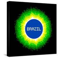 8-Bit Pixel-Art Brazil World Concept-wongstock-Stretched Canvas