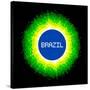 8-Bit Pixel-Art Brazil World Concept-wongstock-Stretched Canvas