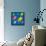 8-Bit Pixel Art Multicolored Fish, Seamless Background Tile-wongstock-Framed Stretched Canvas displayed on a wall
