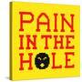 8-Bit Pixel-Art Pain in the Hole Message-wongstock-Stretched Canvas