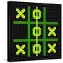 8-Bit Pixel Art Tic Tac Toe Game - Winning Position-wongstock-Stretched Canvas