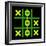 8-Bit Pixel Art Tic Tac Toe Game - Winning Position-wongstock-Framed Art Print