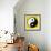 8-Bit Pixel-Art Yin Yang Symbol-wongstock-Framed Art Print displayed on a wall