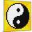 8-Bit Pixel-Art Yin Yang Symbol-wongstock-Mounted Art Print