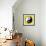 8-Bit Pixel-Art Yin Yang Symbol-wongstock-Framed Art Print displayed on a wall