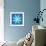 8-Bit Pixel Crystalline Snowflake-wongstock-Framed Art Print displayed on a wall