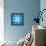 8-Bit Pixel Crystalline Snowflake-wongstock-Framed Stretched Canvas displayed on a wall