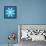 8-Bit Pixel Crystalline Snowflake-wongstock-Framed Stretched Canvas displayed on a wall
