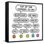 8-Bit Pixel International Hello Greetings-wongstock-Framed Stretched Canvas