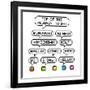 8-Bit Pixel International Hello Greetings-wongstock-Framed Art Print